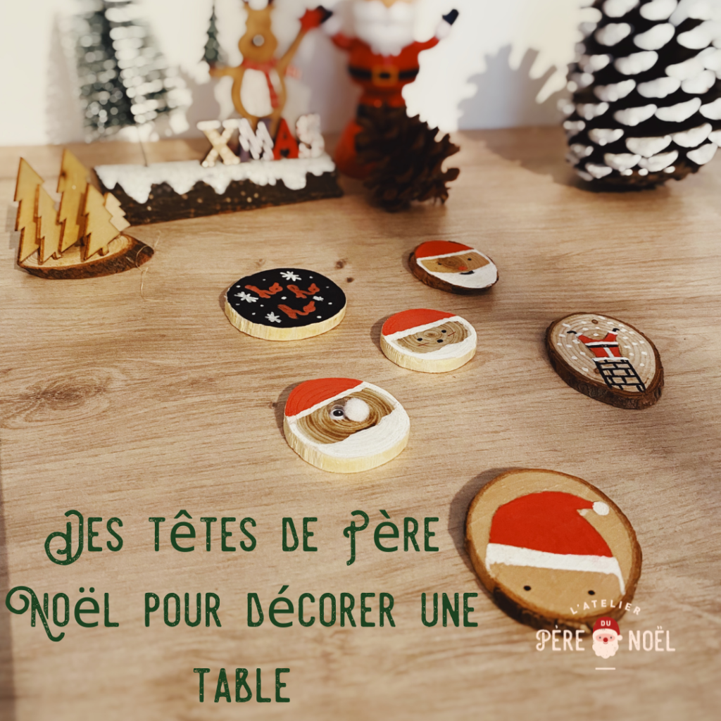 Décoration de Noël DIY en rondin de bois