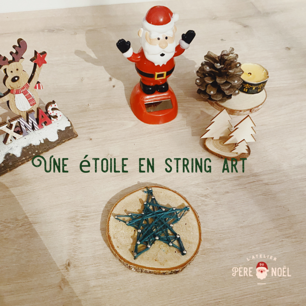 Décoration de Noël DIY façon string Art