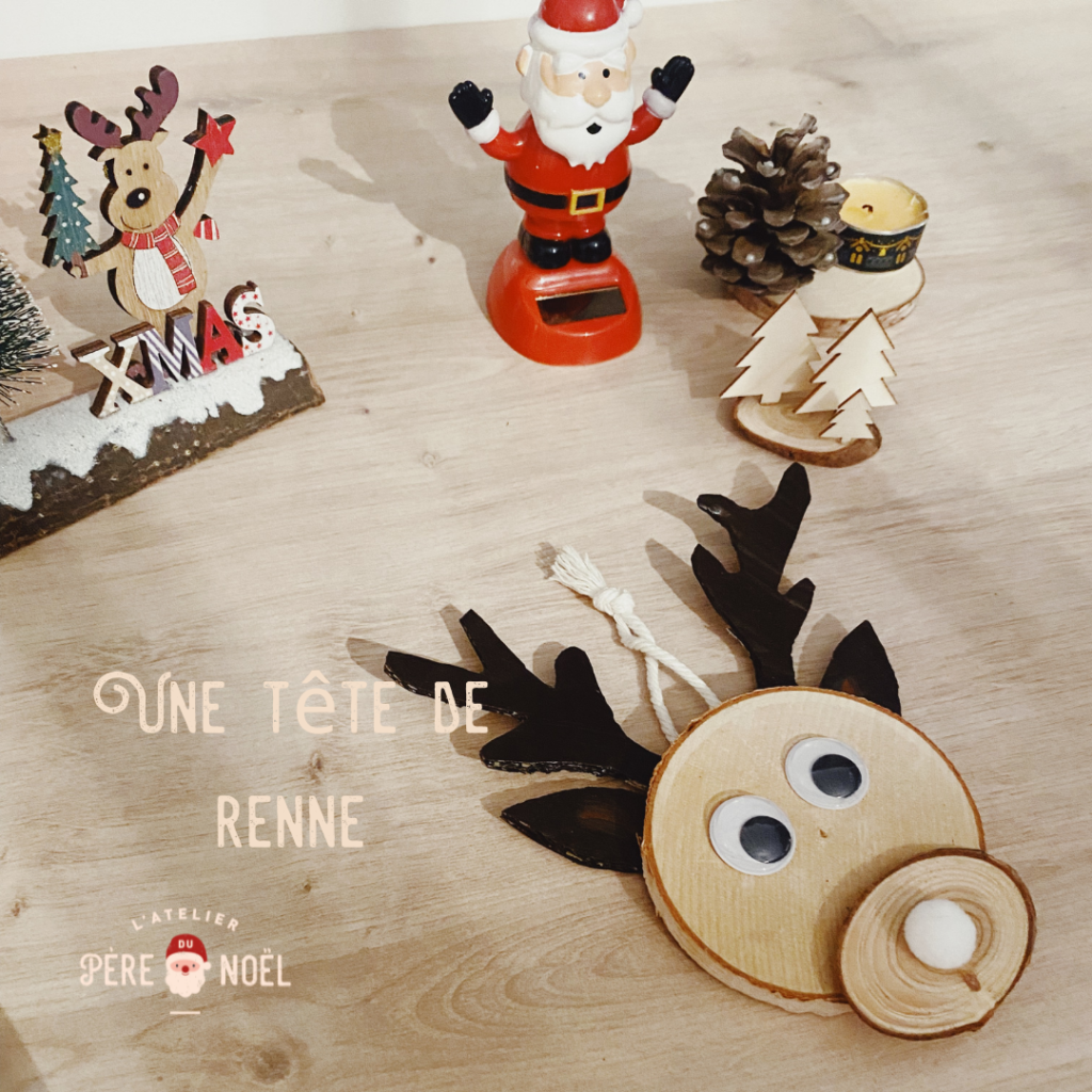 Décoration de Noël DIY en rondin de bois