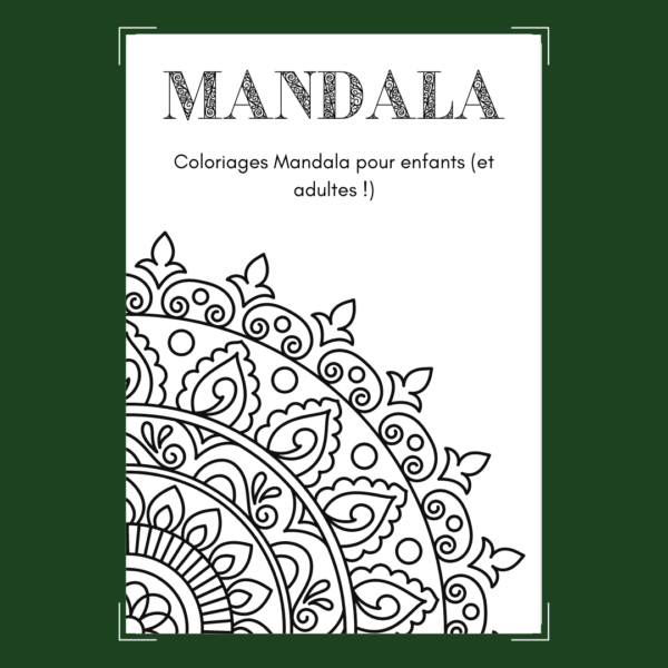 Coloriage mandala enfant