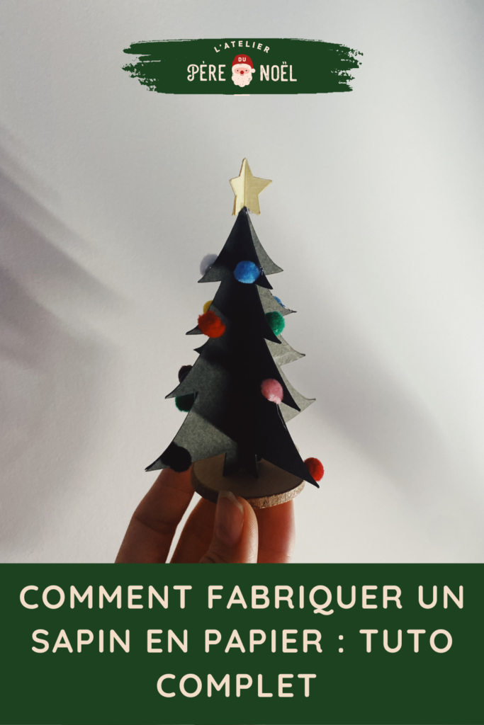 Sapin de Noël papier